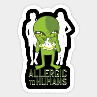 Allergic To Humans Sticker